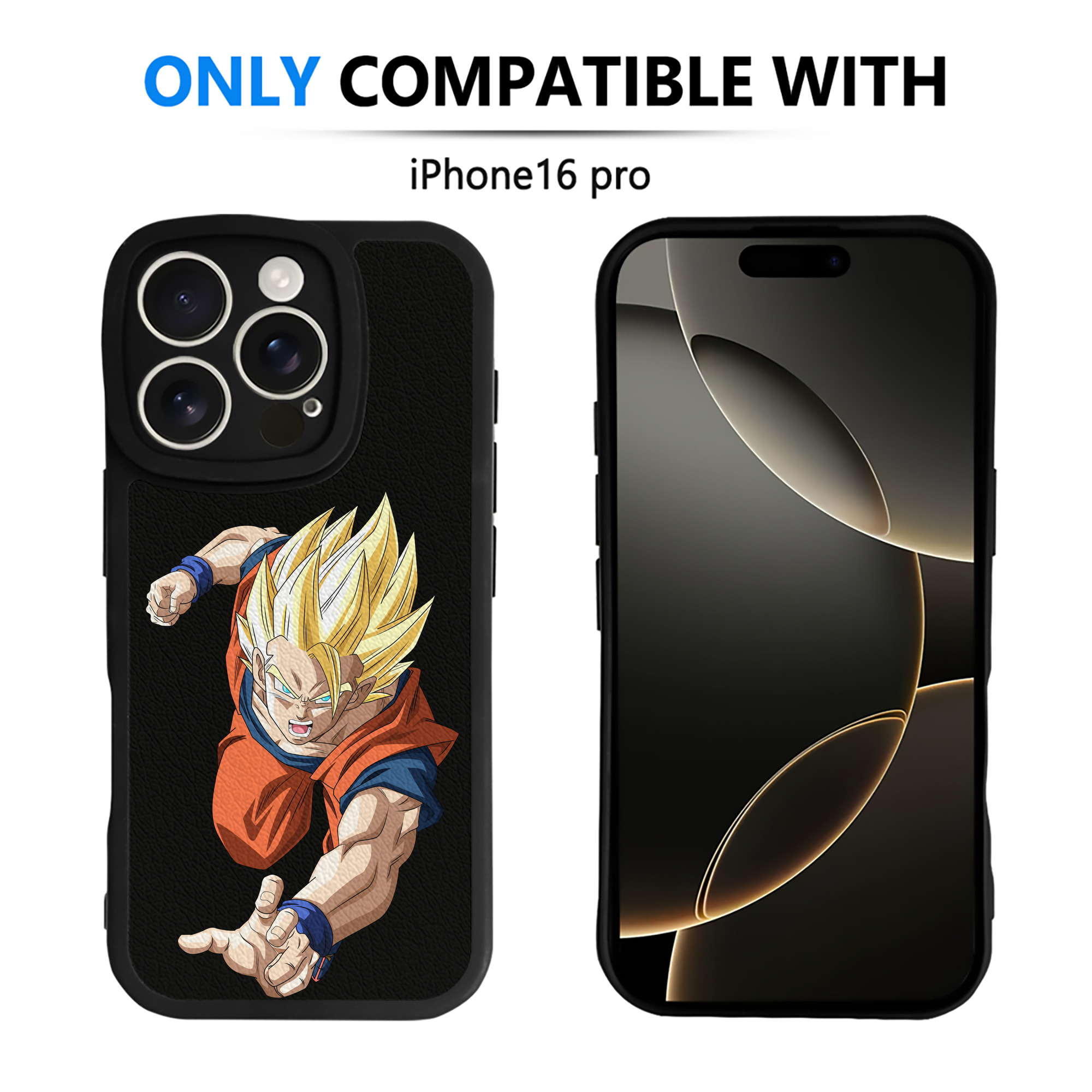 （画像用） ドラゴンボール 孫 悟飯（そんごはん）DRAGON BALL Son Gohan 【iPhone 16シリーズ対応】シリコンスマホケース（レザー調） 材質：シリコン
